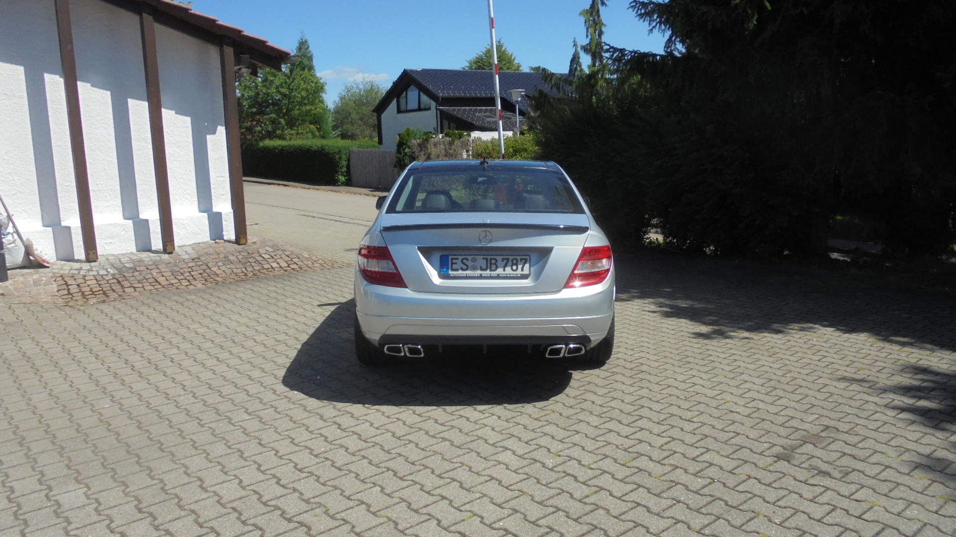 Diffusor C-Klasse W204 Limo. Seriensto&szlig;stange Baureihe 03.07-03.11